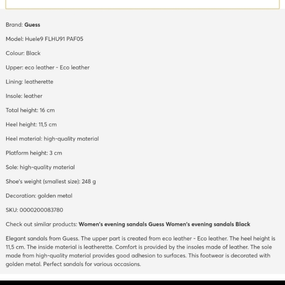 Guess Shoe Size 7.5 Sling Back Stiletto Open Toe - Picture 14 of 16